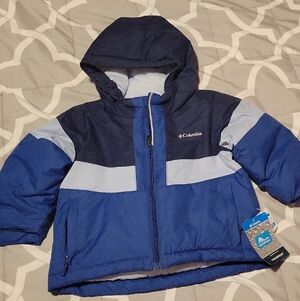 Columbia Navy and Sky Blue Hooded Jacket